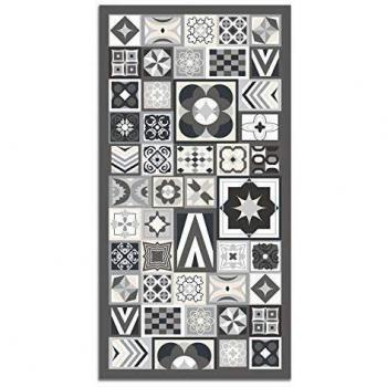 Alfombra Vinílica Estilo Hidráulico 300x200 cm Gris