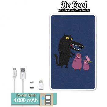 Becool® - Batería Externa Power Bank 4000 mah + Gratis 1 cable USB-MicroUsb