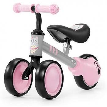 Kinderkraft Bicicleta sin Pedales CUTIE, Triciclo, Ajustable, Ligera, Rosa