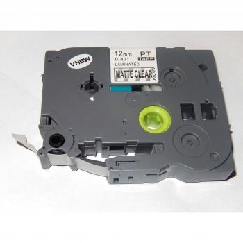 vhbw Casete de cinta cartucho 12mm para Brother P-Touch 1830, 1830SC, 1830VP, 1850, 1850CC, 1850VP, 1880 etc. por TZ-M31, TZE-M31.