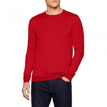 Wrangler Crew Knit suéter, Rojo