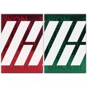 iKON-[WELCOME BACK] DEBUT FULL ALBUM RED VER CD+64p Photo Book+16p Big Post Card+1p Sticker+1p Photo Card+3p Polaroid K-POP Sealed YG