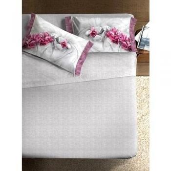 Ipersan Juego Sábanas Fine Art Estampado  Asian color gris/rosa cm. 260x300