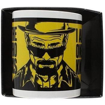 Breaking Bad Taza I Am One Who Knocks, Cerámica, Blanco, Unico