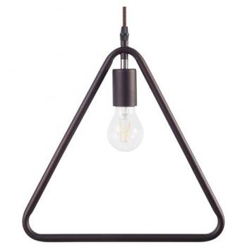 Lámpara de Techo Industrial Marrón de Metal 183 cm con Pantalla Triangular Juruena