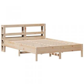 Cama sin colchón 140x190 cm en madera maciza de pino