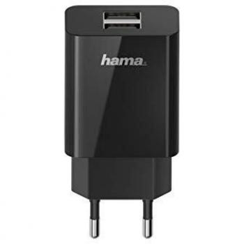 Cargador USB Doble Hama Essential Line 5V/10,5W Negro