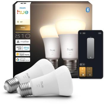 Bombilla Inteligente Philips Hue A60 E27 810 Lúmenes Paquete de 2