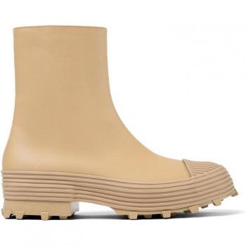 CAMPERLAB Traktori Unisex Beige Leather Boots - Size 43