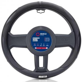 Funda para Volante Sparco SPCS128BK Ø 37-38 cm Negro
