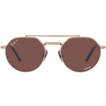 Ray-Ban RB8265 Jack II Titanium Polarized 3140AF Men's Sunglasses Rose-Gold Size 51