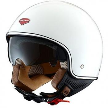 Astone Helmets Casco Jet-Mini, diseño Retro, color Blanco