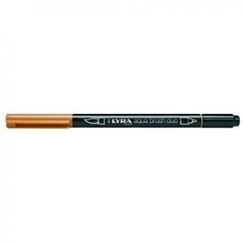 Lyra 6520083 - Rotulador acuarelable, doble punta, color ocre dorado