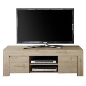 Mueble de TV Firenze de 138 cm con 2 puertas de madera, fabricación italiana