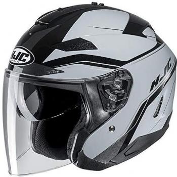 HJC Is-17 33 II korba motocicleta Jet Casco – Gris Negro Plata