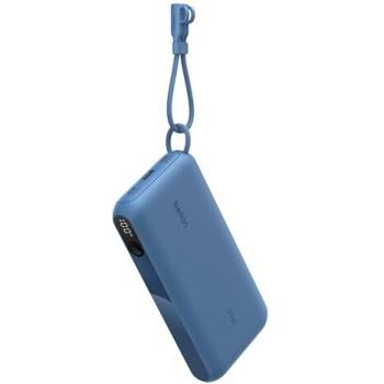 Powerbank Belkin BoostCharge 20000 mAh Azul con pantalla integrada, 20W, 3 salidas (2 x USB-C, USB)