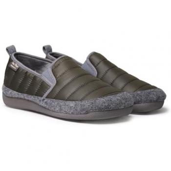Zapatillas de casa para hombre Toni Pons modelo Ned en fieltro verde acolchado