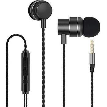 Auriculares In Ear Lenovo HF118 con Cable y Micrófono, Conector de 3,5 mm - Negro