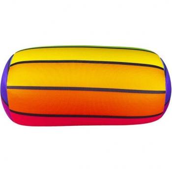 Almohada de playa multicolor con estampado tropical y medidas 20x30cm