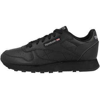 Zapatillas Reebok Classic Leather Unisex para Niños en Color Negro Talla 37