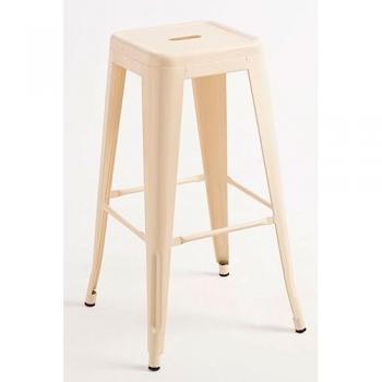 Pack 2 Taburetes Altos Torix Beige en Acero Reforzado
