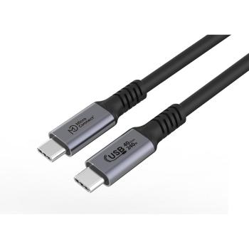 Cable USB4 Gen 3x2 de 2 m con conector USB-C, 240W, color negro