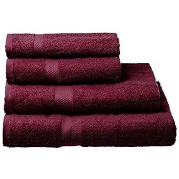 Lola Home Toalla de baño, en Burdeos, 100% de algodón Natural, para Cuarto de baño de 100x150 cm