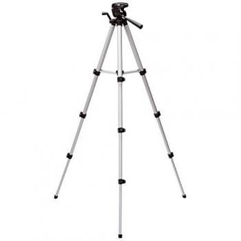Einhell Trípode telescópico para niveles de láser, tiene 3 patas telescópicas seccionadas que se extienden de 37 cm a un máximo de 110 cm, conveniente para los láseres TC-LL 1, TC-LL 2 y TE-LL 360