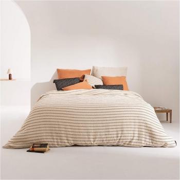 Funda nórdica jacquard de algodón suavizado negro para cama 90 (155x220 cm)