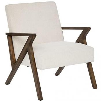 Sillón Atmosphera Orac de Madera y Caucho en Color Marfil