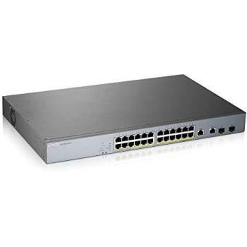 Zyxel GS1350-26HP - 26-Port Managed Gigabit Ethernet PoE Switch with Long Range and 375W Power Supply