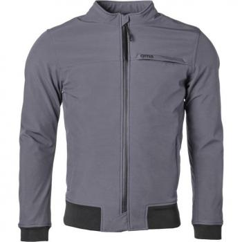 GMS Chaqueta de Moto Metropole WP Gris, chaqueta textil impermeable para motocicletas, talla XL
