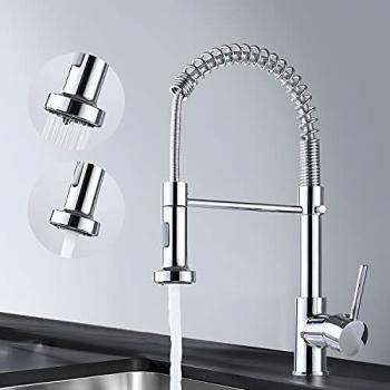 Grifo cocina extraible con 2 Modos Ducha, G1/2 Grifos de cocina fregadero Giratorio a 360° , VENTCY Grifo Monomando Cocina cromado 1/2, monomando para cocina grifo para cocina