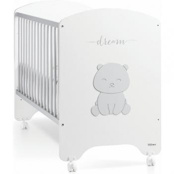 Cuna Dream Bear Blanco Mate Plata Mate