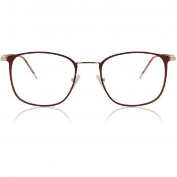 Cuadrado Montuta Completa Metálico Rojas Gafas Recetadas para Hombre - Gafas Anti-Azules - SmartBuy Collection