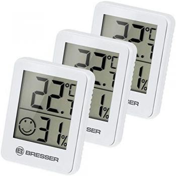 Bresser Temeo Hygro Indicator Juego de 3, Color Blanco