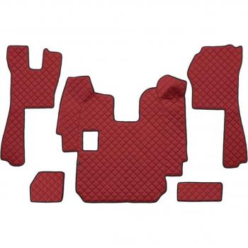 Alfombra moldeada F-CORE FL11 RED, alfombrillas de alta calidad, diseño moderno, color rojo vibrante, material duradero y resistente al desgaste, fácil de limpiar y mantener