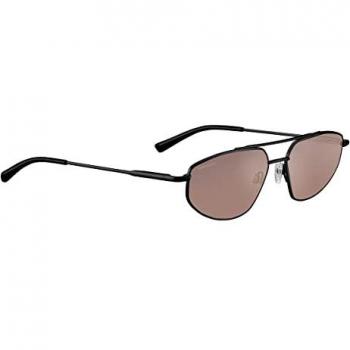 Serengeti Aviator Sunglasses SS539004 Marlon 57 - Gunmetal Frame with Orange Lenses, Unisex, One Size
