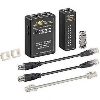 Goobay Tester Professionale RJ45 e BNC I-CT PRO-LAN - Probador de cable de red