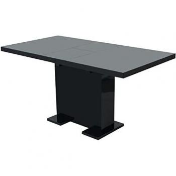 Black Gloss Extendable Dining Table