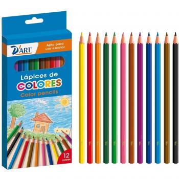 D'Art 79401 - Caja de 12 lápices de colores