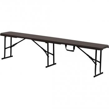 Banco plegable de resina Wood 183 cm