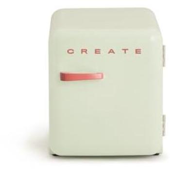 Frigorífico Retro Compacto 48L Gas R600a Verde Pastel con Diseño Vintage y Bajo Consumo