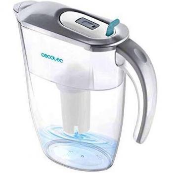 Cecotec Jarra Purificadora de Agua H2ONature 2400 Active Pro. Filtro Expert de cuatro capas, Indicador LCD, Capacidad máxima 2,4 L sin filtro, Tapa Extraíble, Incluye 3 Filtros