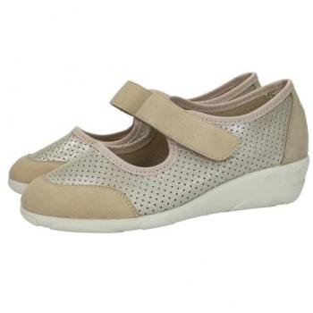 Mercedita Cómoda Doctor Cutillas 3175 Granada con Velcro Beige Mujer Talla 40