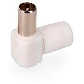 Edp 6843480160 CLAVIJA TV ACODADA 9,5 mm. MACHO RETRACTILADO, Multicolor
