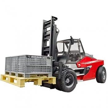 Bruder Linde HT160 Forklift with Pallet and 3 Mesh Boxes 02513