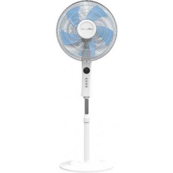 Universal Blue Ventilador de Pie 50W con Control Remoto (Blanco)