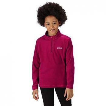 Regatta Forro Polar Hot Shot II con media cremallera Fleece, Unisex niños, Dark Cerise, 11-12