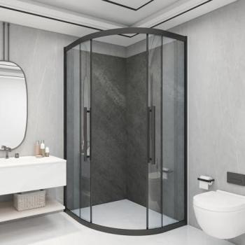 Revestimiento de Pared Decorativo Bladel - Set de 8 Paneles de PVC 120x60cm Efecto Piedra Gris Stone